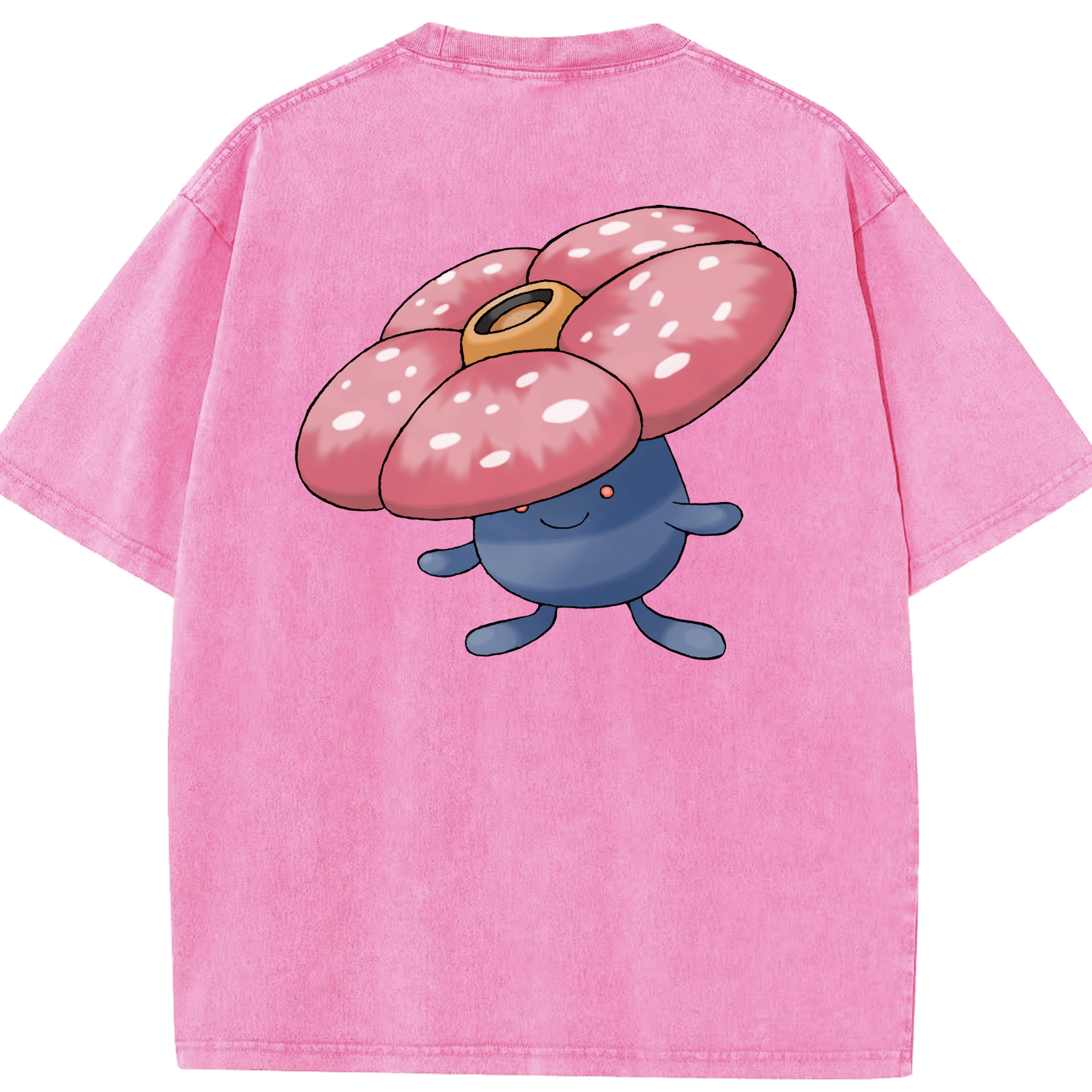 （画像用） ポケットモンスター Pokémon 綿100% ヴィンテージ風 半袖Tシャツ（背面プリント）